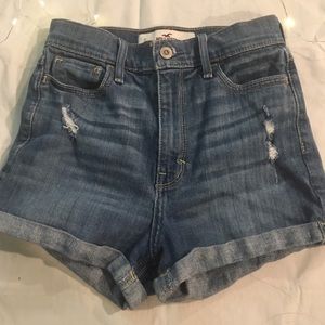 Ripped Jean Shorts